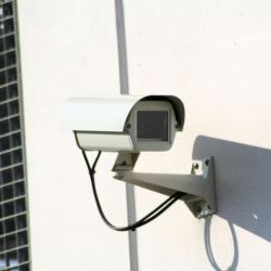 CCTV Design featuring a camera monitoring a commercial building