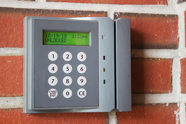 Domestic access control keypad entry